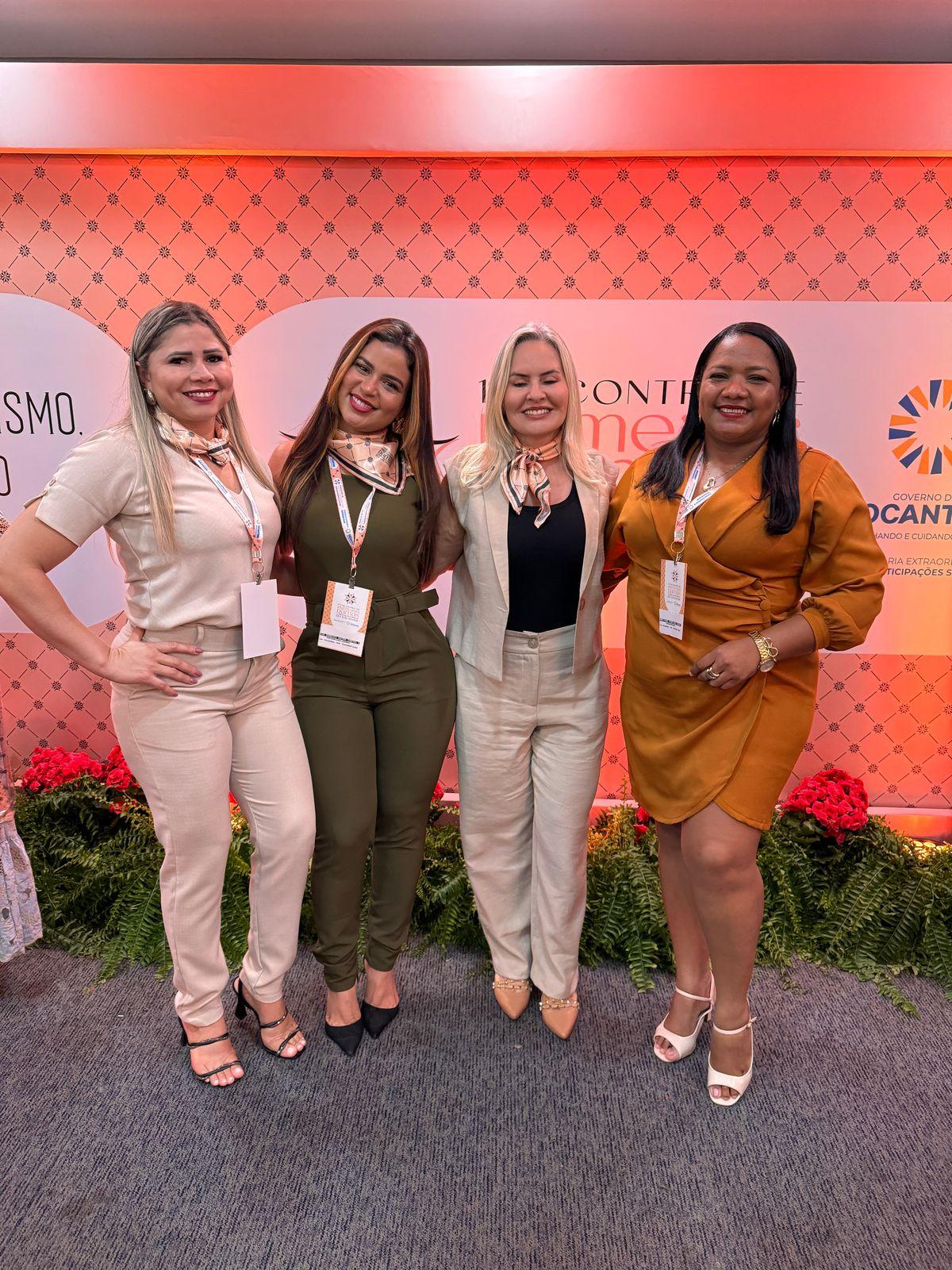 vereadoras e primeira-dama representam São Miguel no 1º Encontro de Lideranças Femininas do Tocantins